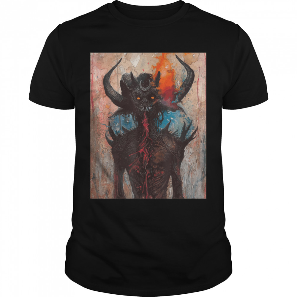 Mephisto Satanist Satanic Dark Art Evil 666 T-Shirt B0B1JPD93D