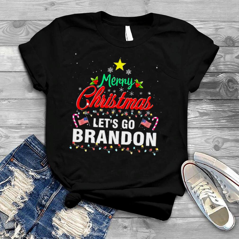 Merry Christmas Let’s Go Brandon Ugly Christmas Pajama T Shirt