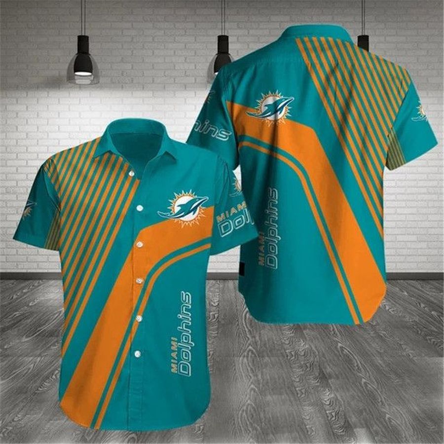 Miami Dolphins 3 NFL Gift For Fan Football Graphic Print Short Sleeve Hawaiian Shirt L98