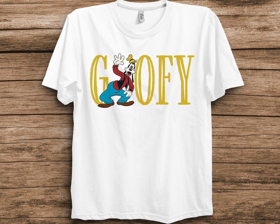 Mickey And Friends Goofy Lettering Disney Unisex T-Shirt