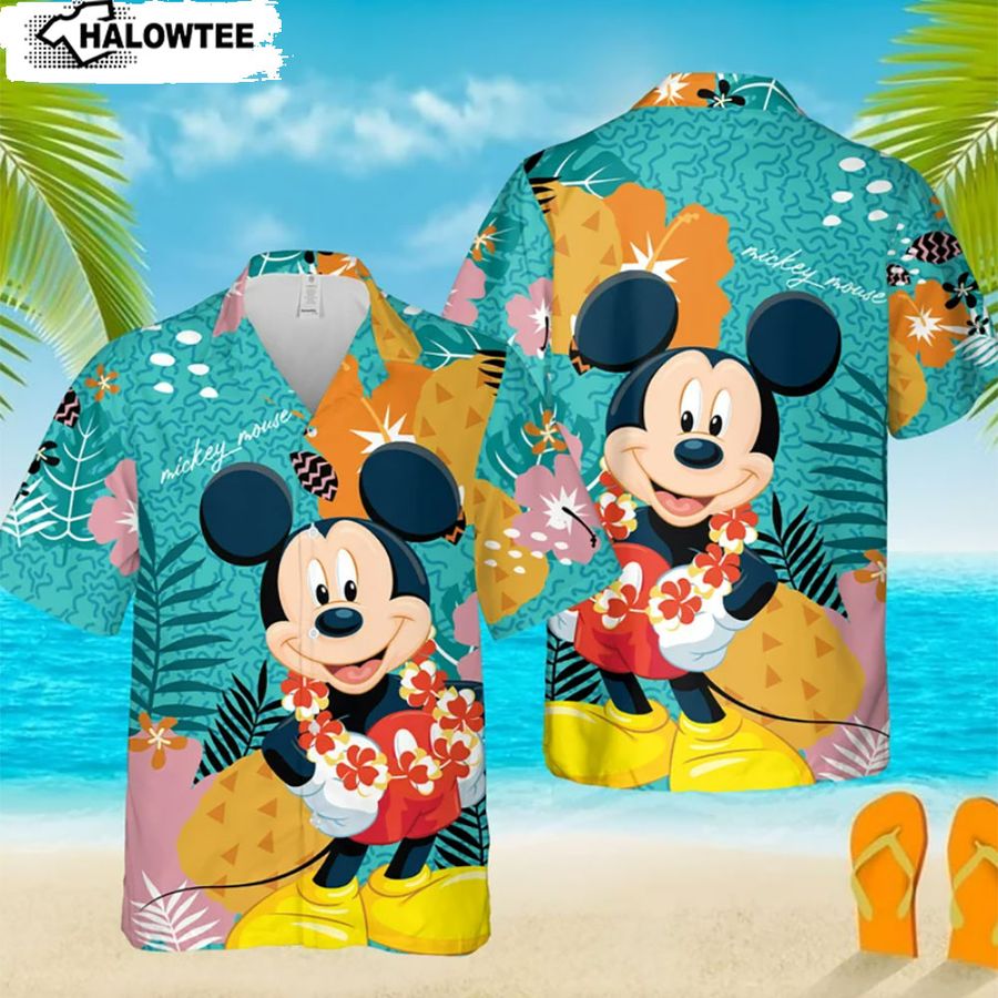 Mickey Hawaiian Shirt, Mickey Aloha Shirt, Mickey Mouse Hawaiian Shirt