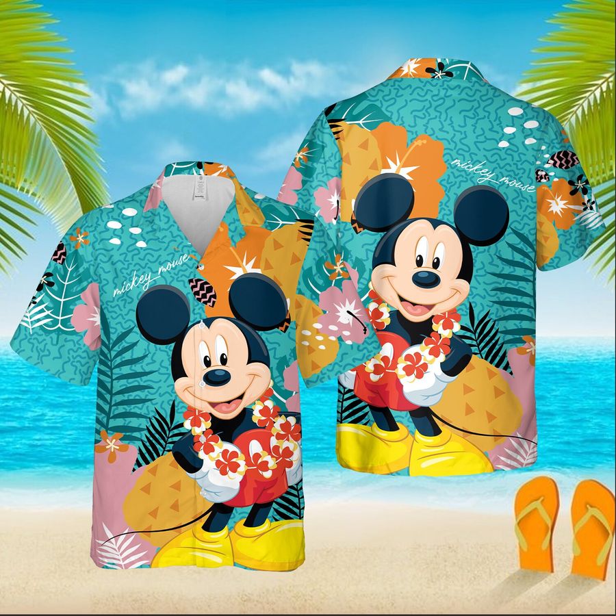 Mickey Mouse Hawaii Aloha Unisex Hawaiian Shirt Summer Short Sleeve