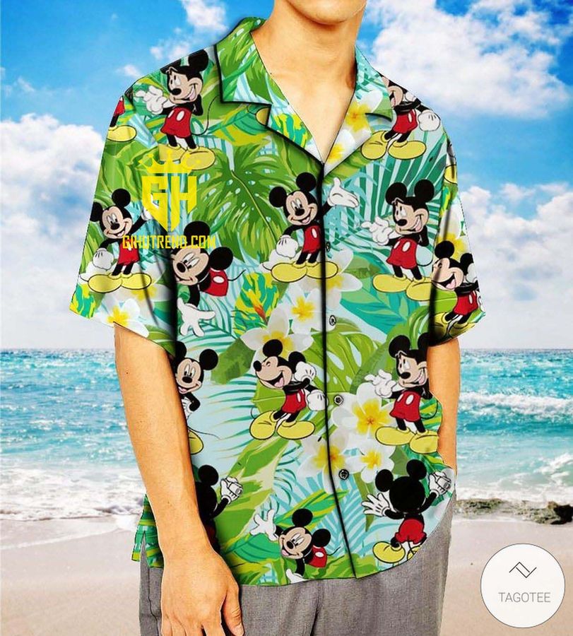 Mickey Mouse Hawaiian Shirt For Summer Beach