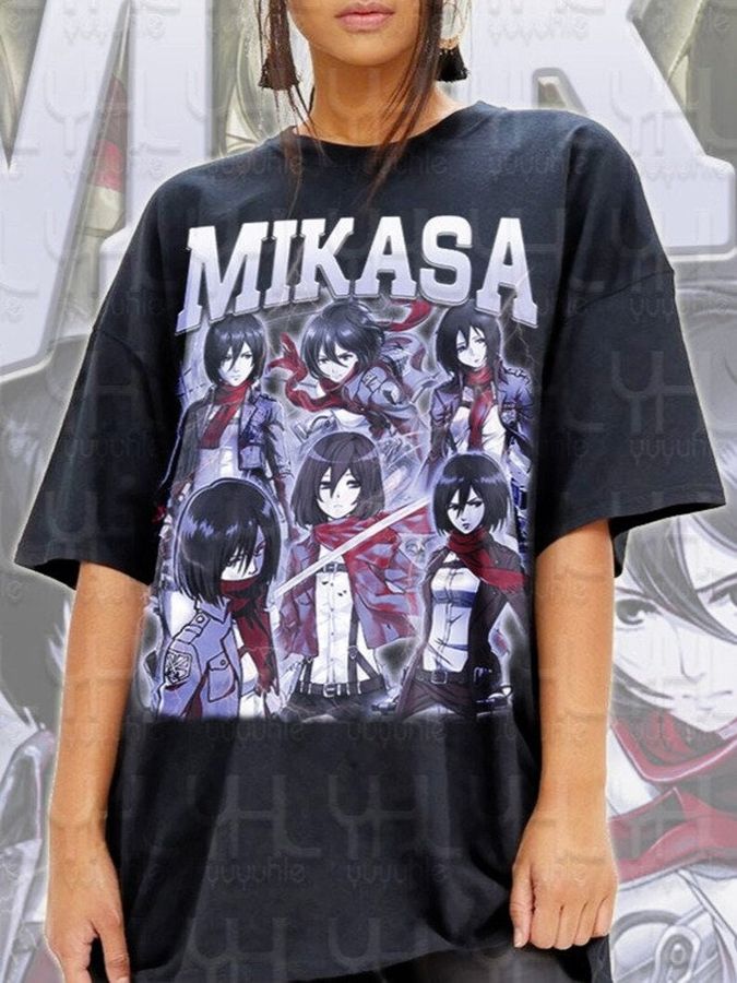 Mikasa Ackerman Attack On Titan Vintage Art Unisex T-Shirt