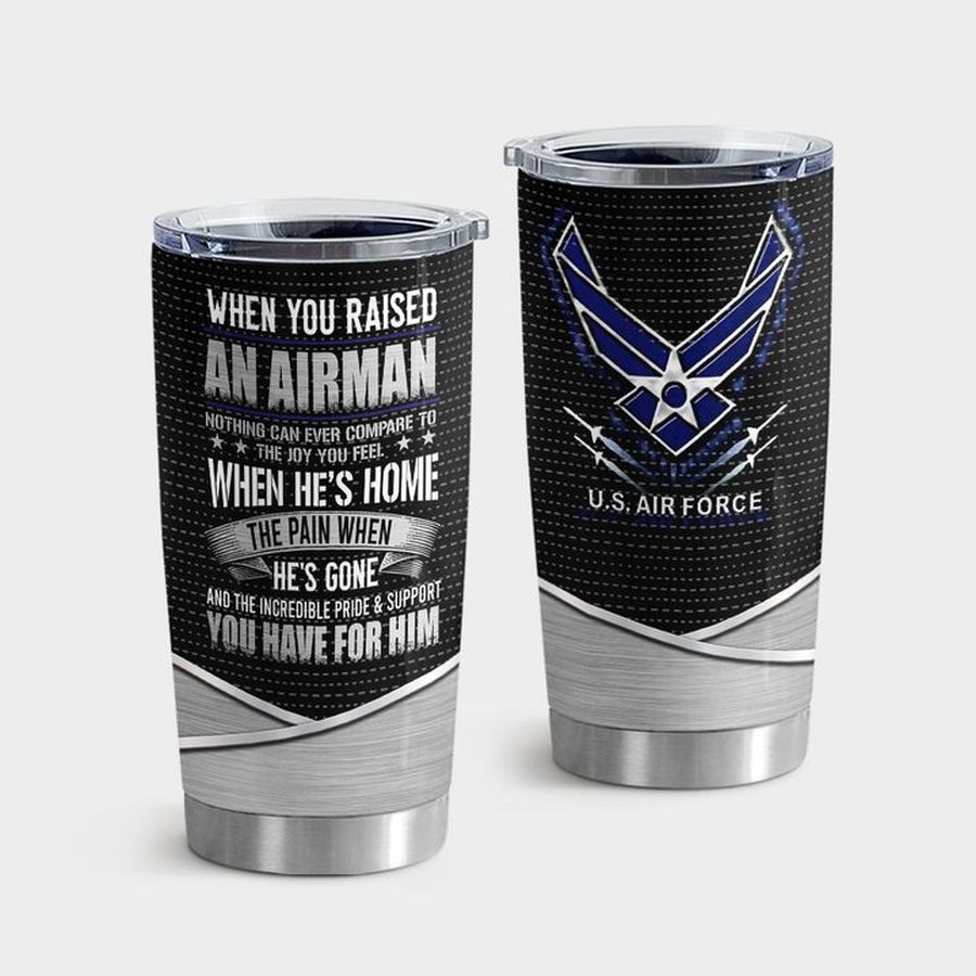 Military Tumbler With Lid, Proud Air Force Mom Tumbler Tumbler Cup 20oz , Tumbler Cup 30oz, Straight Tumbler 20oz