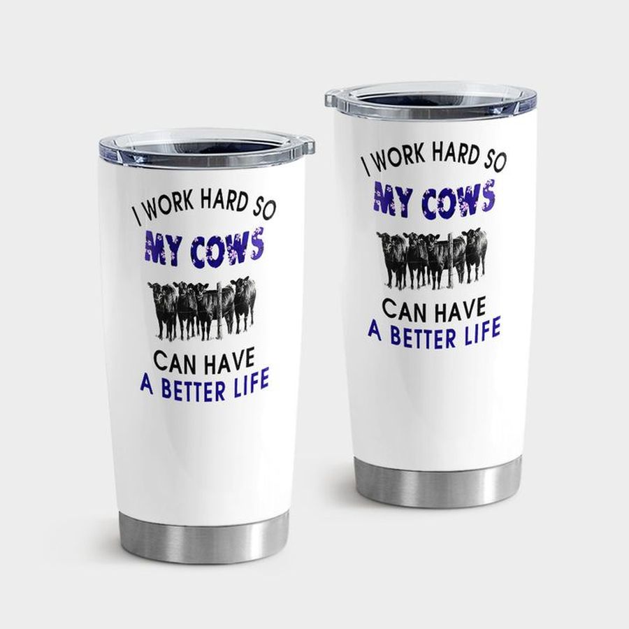 Milk Cow Stainless Steel Tumbler, Better For My Cows Tumbler Tumbler Cup 20oz , Tumbler Cup 30oz, Straight Tumbler 20oz