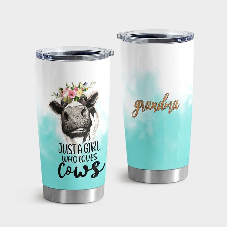 Milk Cow Tumbler Cups, Just A Girl Who Loves Cows Tumbler Tumbler Cup 20oz , Tumbler Cup 30oz, Straight Tumbler 20oz