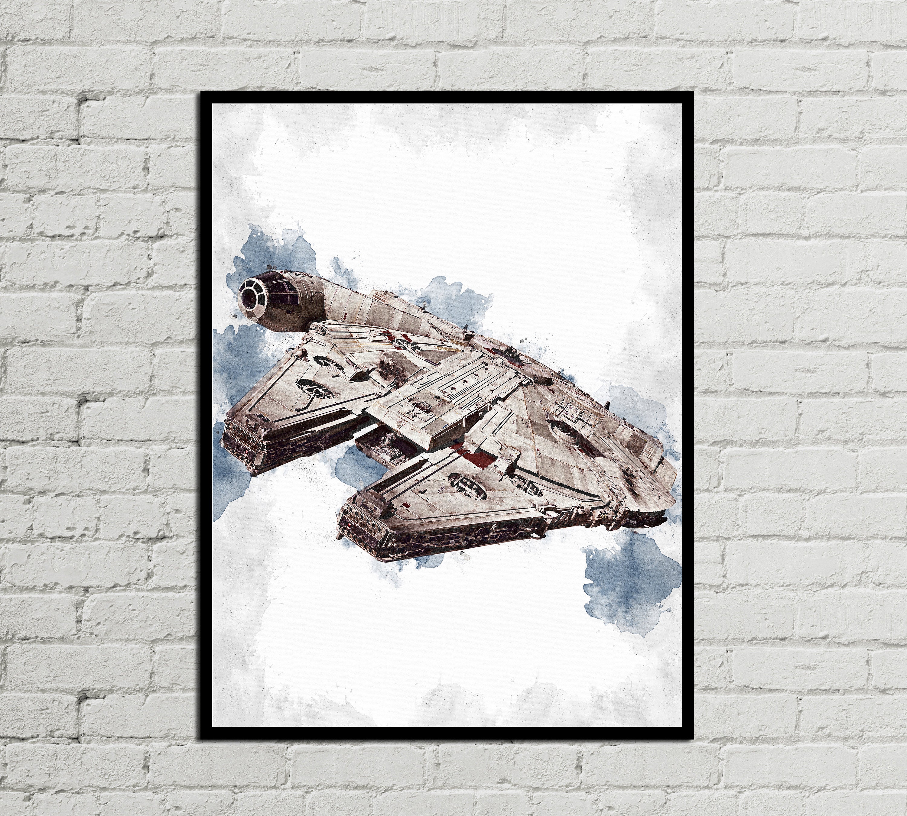 MILLENNIUM FALCON - Star Wars Poster - Millennium Falcon Poster - Digital Download - Digital Print - Fan Art - Printable Art - Wall Art