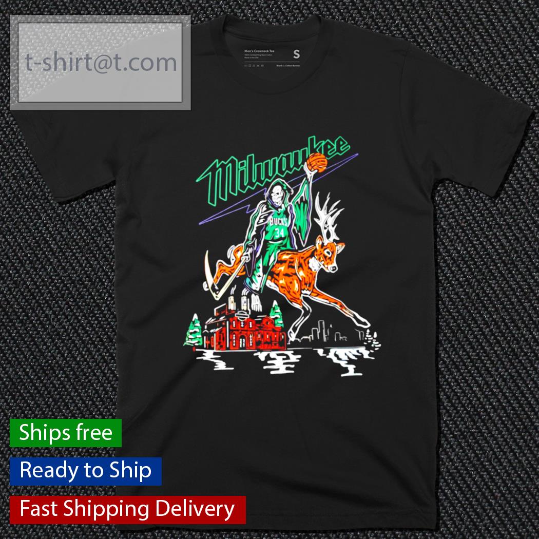 Milwaukee Bucks reaper t-shirt