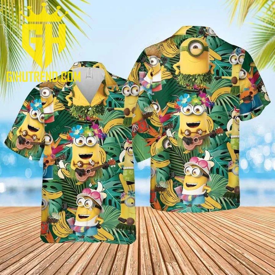 Minions Hawaiian Shirt For Summer Beach