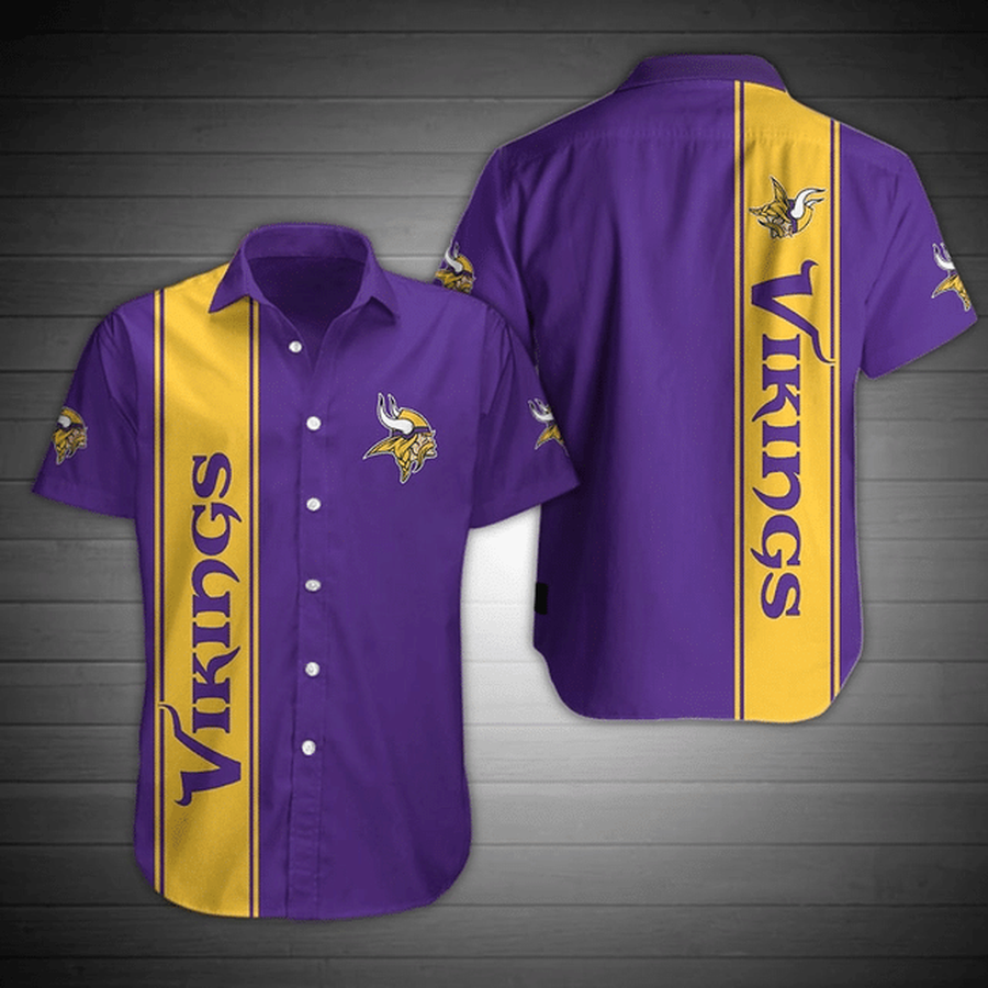 Minnesota Vikings 1 NFL Gift For Fan Football Graphic Print Short Sleeve Hawaiian Shirt L98 - 6305.png