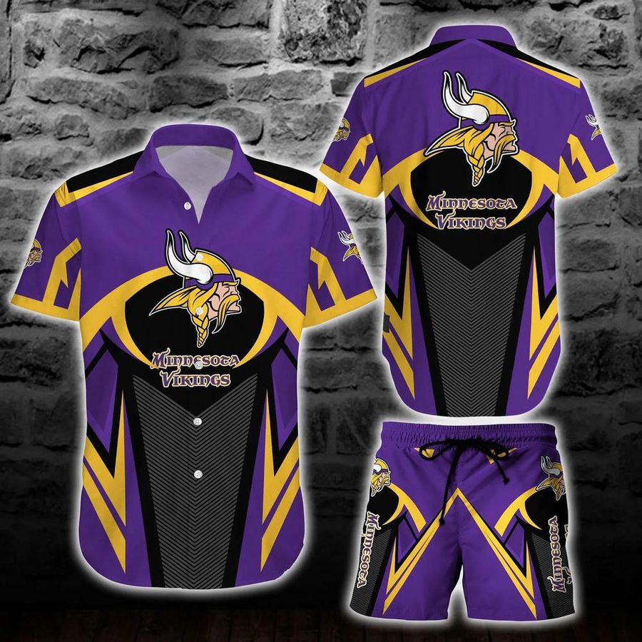 Minnesota Vikings NFL Hawaiian Shirt And Short New Collection Trending Best Gift For Football NFL Fans