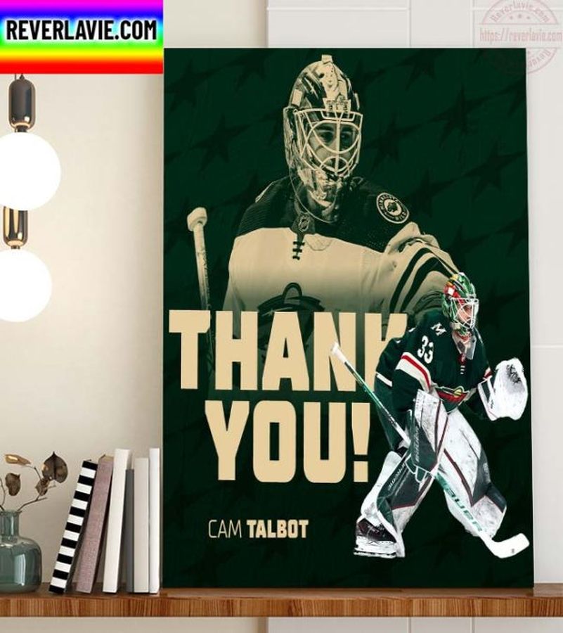 Minnesota Wild Cam Talbot Thank You For Everything Home Decor Poster Canvas