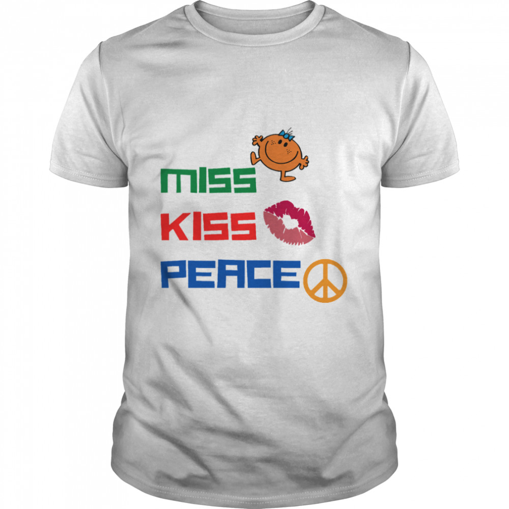 Miss Miss Peace Happy International Kissing Day Classic T-Shirt
