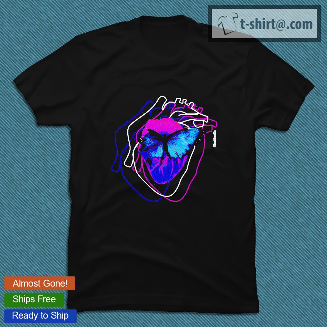 Miura Ayme Original Heart and Butterfly T-shirt