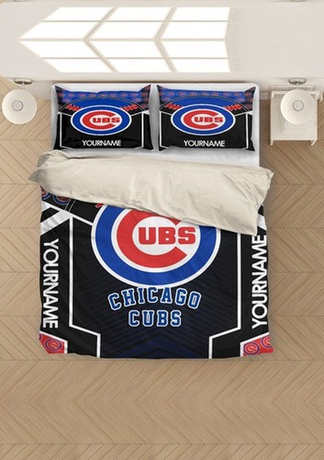 Mlb Baseball Chicago Cubs Bedding Sets Duvet Cover Bedroom, Quilt