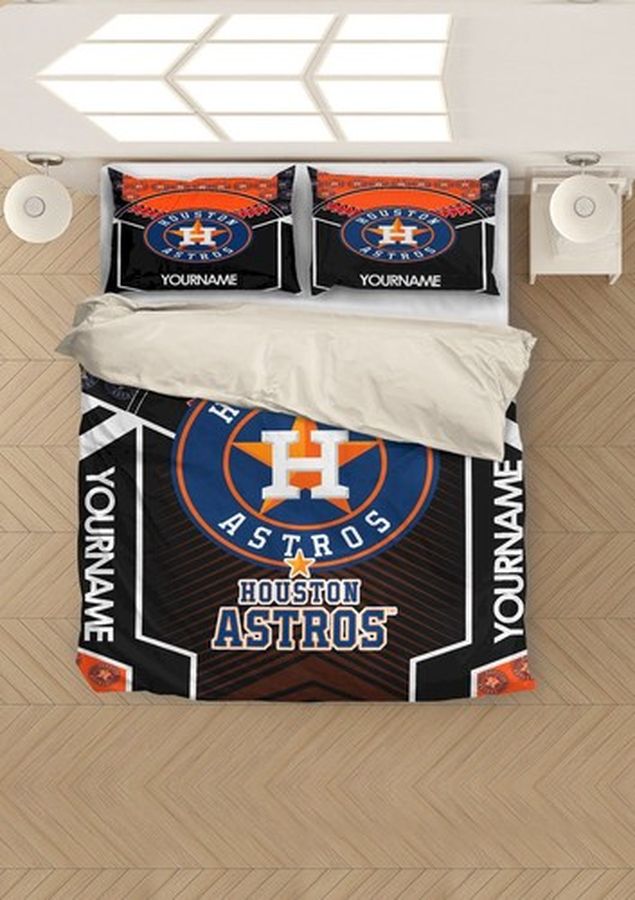 Mlb Baseball Houston Astros Bedding Sets Duvet Cover Bedroom, Quilt