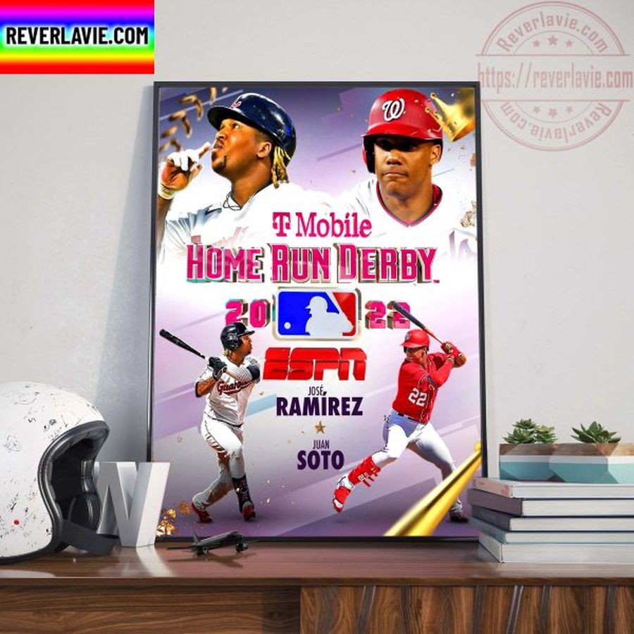 MLB Home Run Derby 2022 Jose Ramirez vs Juan Soto Home Decor Poster Canvas
