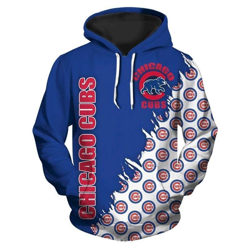 MLB Hoodies 3D Chicago Cubs Hoodies Mens Cheap Sweatshirt Jacket