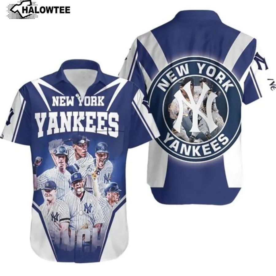 MLB NY Yankees Hawaiian Shirt Beach Shirt New York Yankees 6 Legends Players Clinched For Fan Yankees Hawaiian Shirt Yankees Baseball Shirt