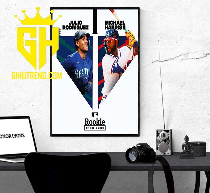 MLB Rookie of the month Julio Rodriguez Michael Harris II Poster Canvas Home Decoration