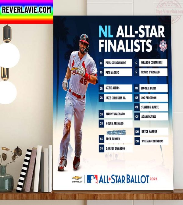MLB St Louis Cardinals Paul Goldschmidt 2022 All Star Ballot NL All-Star Finalists Home Decor Poster Canvas