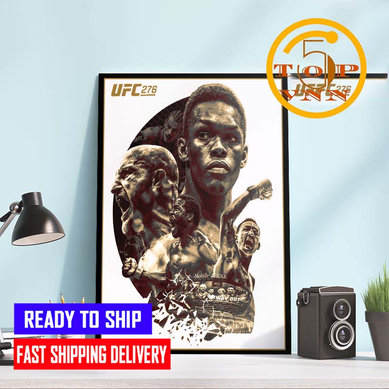 MMA UFC 276 Official Poster Home Decor Poster Canvas