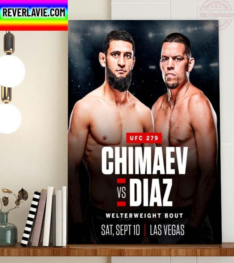 MMA UFC 279 Welterweight Bout Chimaev Vs Diaz Home Decor Poster Canvas