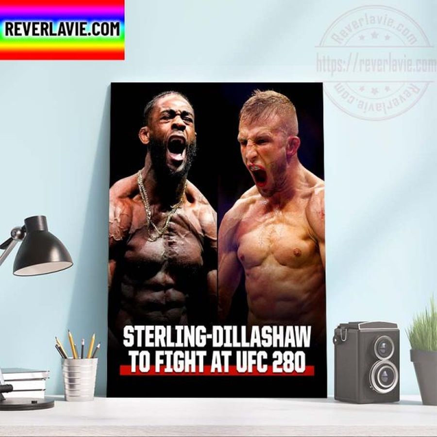 MMA UFC 280 Bantamweight Title Aljamain Sterling vs TJ Dillashaw Home Decor Poster Canvas