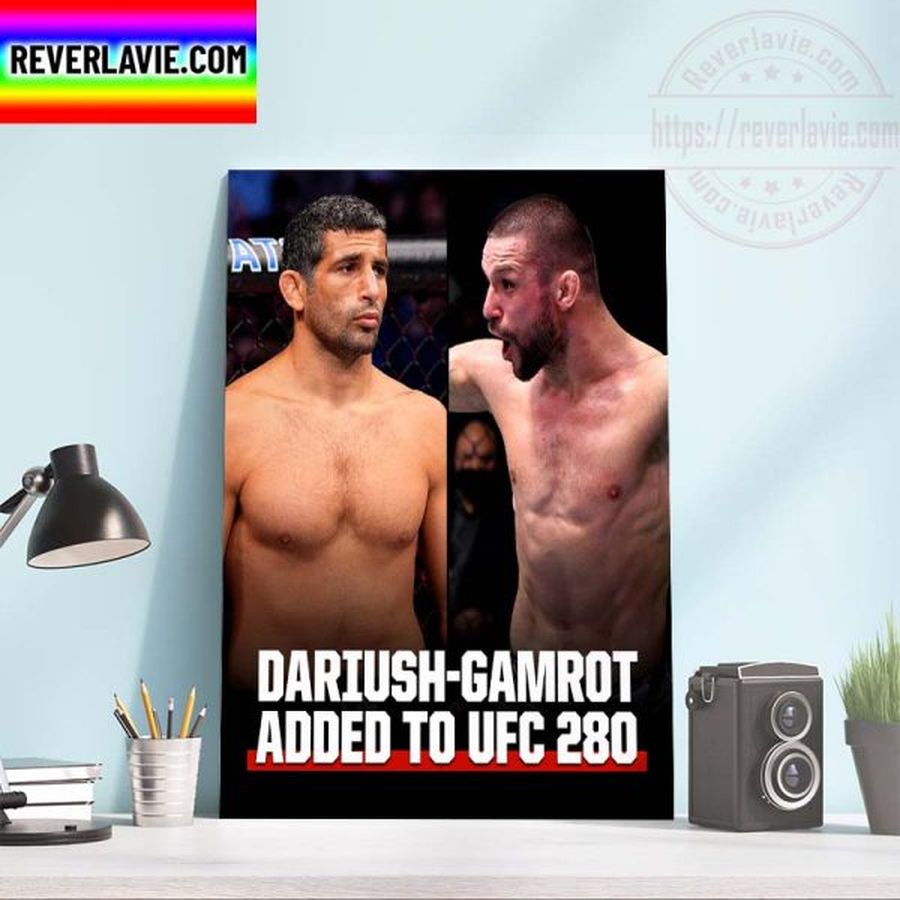 MMA UFC 280 Lightweight Bout Beneil Dariush and Mateusz Gamrot Home Decor Poster Canvas