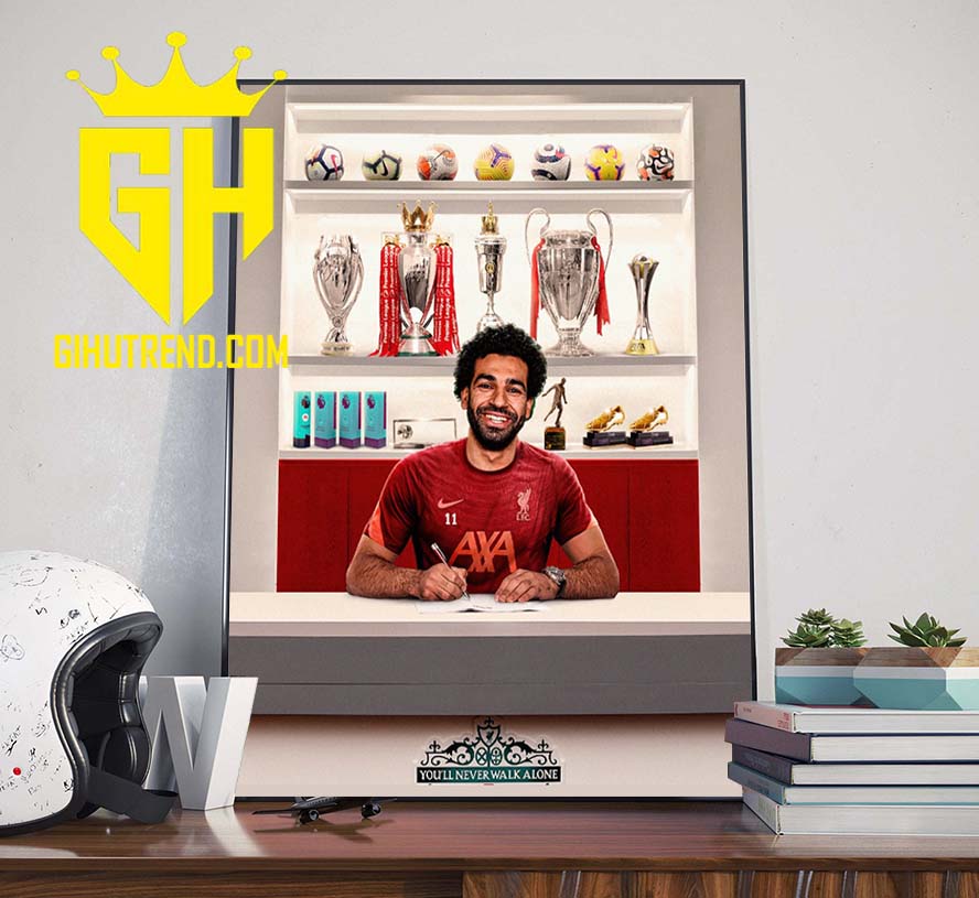 Mohamed Salah signs a new Liverpool contract until 2025 Poster Canvas