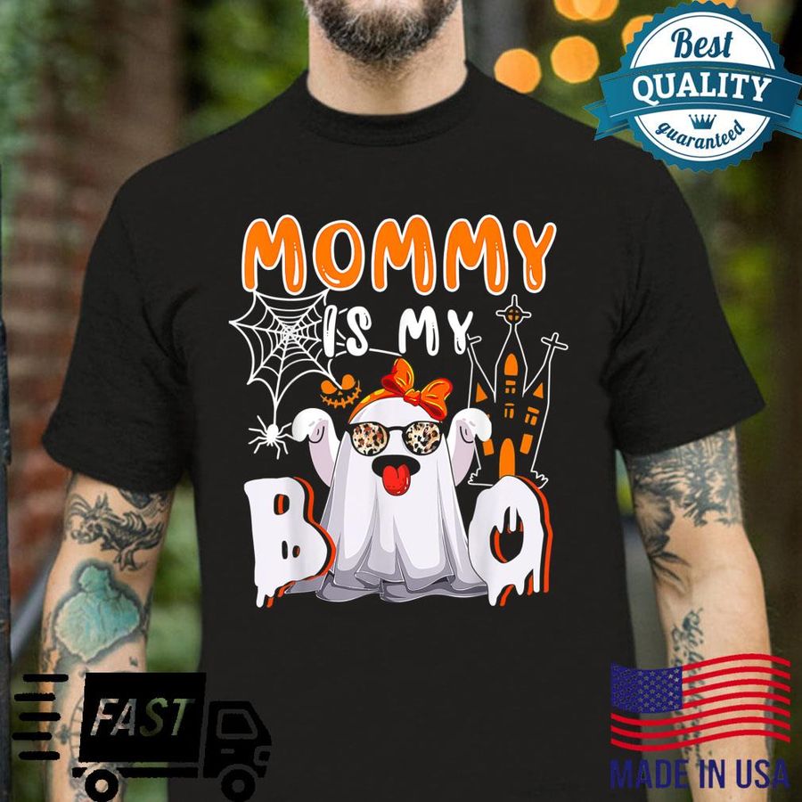 Mommy Is My Boo Halloween Boo Ghost Sunglasses Family Shirt