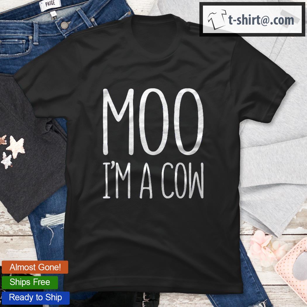 Moo I’m A Cow Costume Halloween Gift Premium Shirt