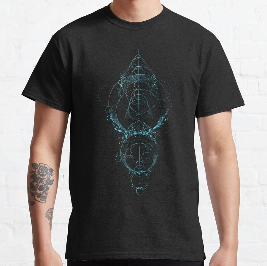 Moon Phases - Sacred Geometry Classic T-Shirt