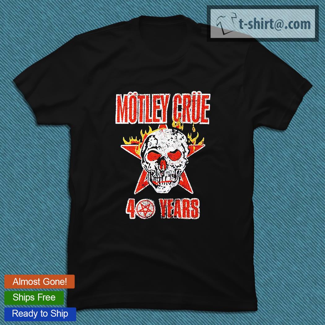 Motley Crue 40 years T-shirt