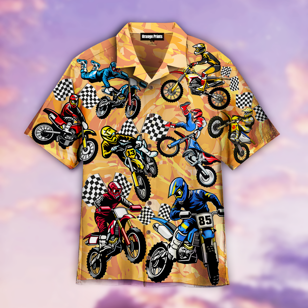 Motocross Aloha Hawaiian Shirt