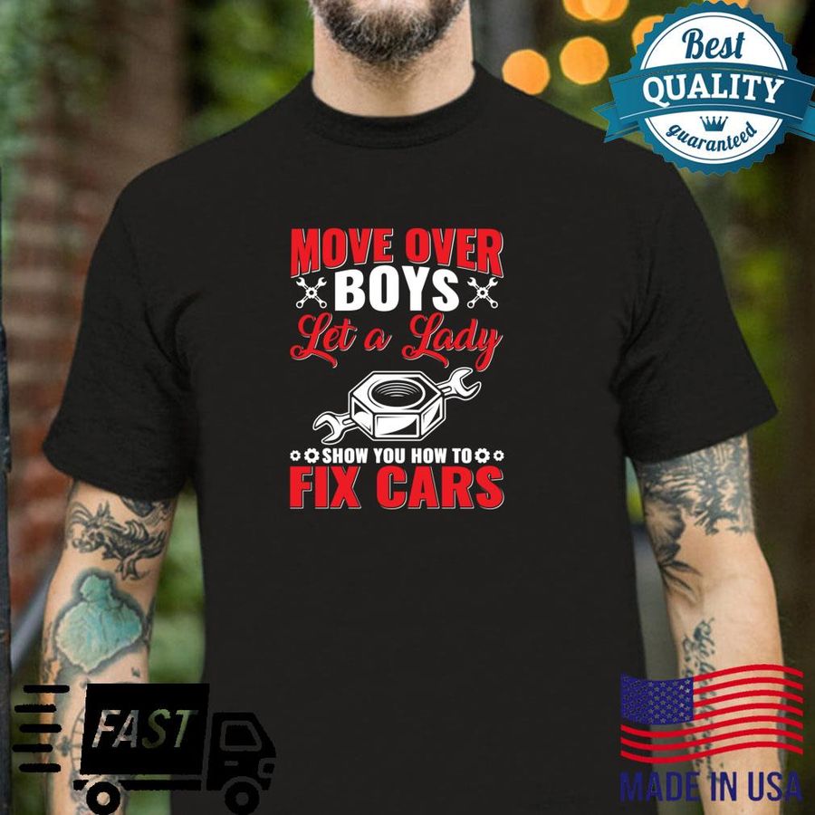 Move Over Boys Female Mechanics Shirt