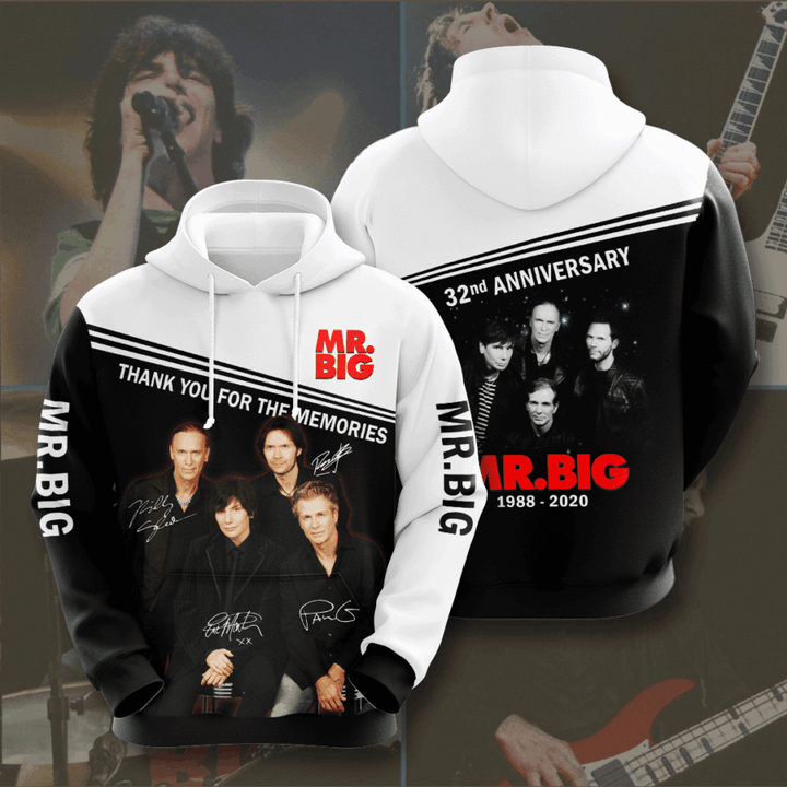 Mr. Big 32Nd Anniversary 1988 2020 3D Hoodie Sweatshirt