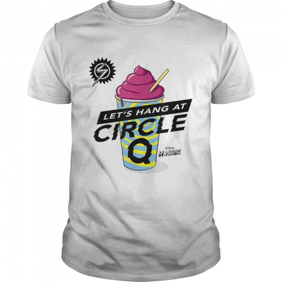 Ms. Marvel Let’s Hang At Circle Q Ms. Marvel Logo T-Shirt