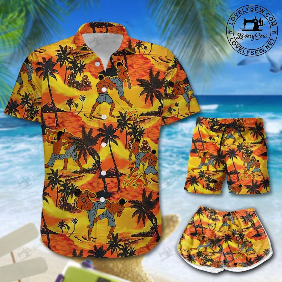 Muay Thai Hawaii Shirt & Shorts LIT21072101-LIO21072101