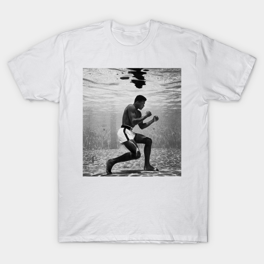 Muhammad Ali training underwater T-shirt, Hoodie, SweatShirt, Long Sleeve.png