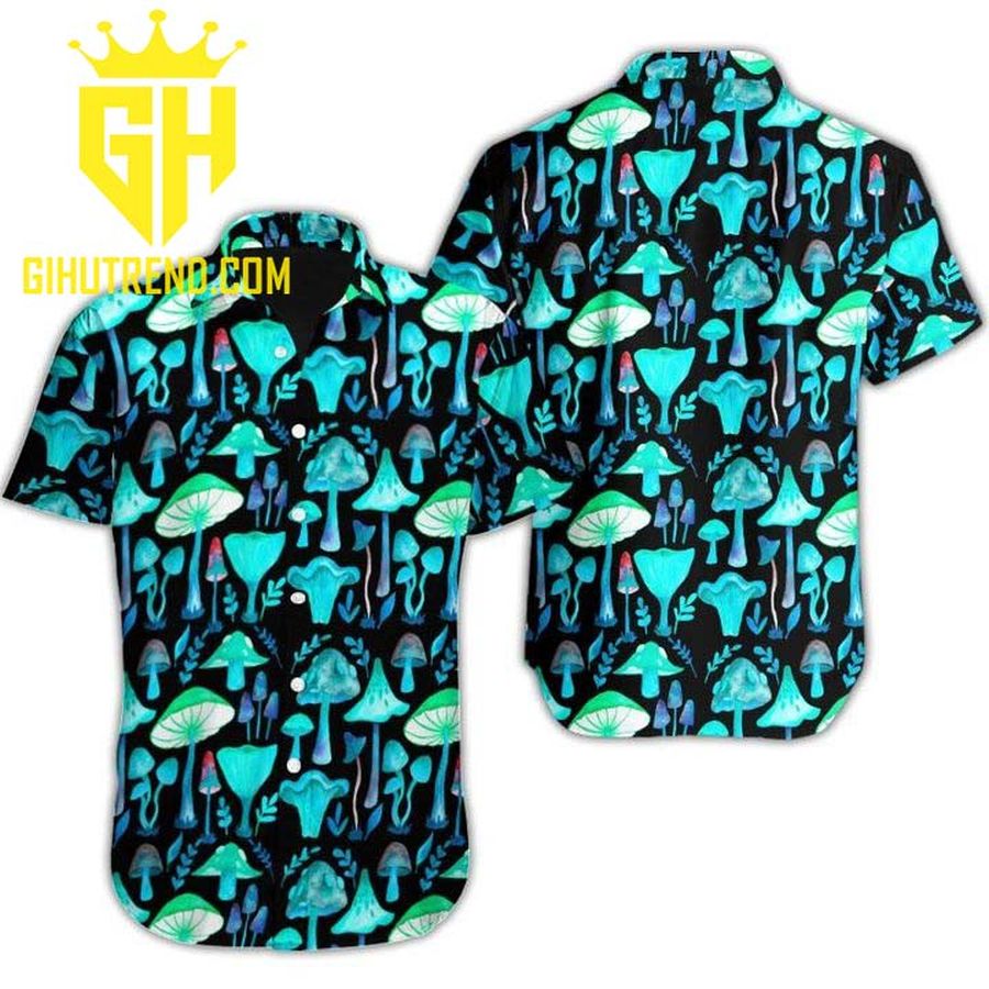 Mushroom Hawaiian Shirt For Summer Beach