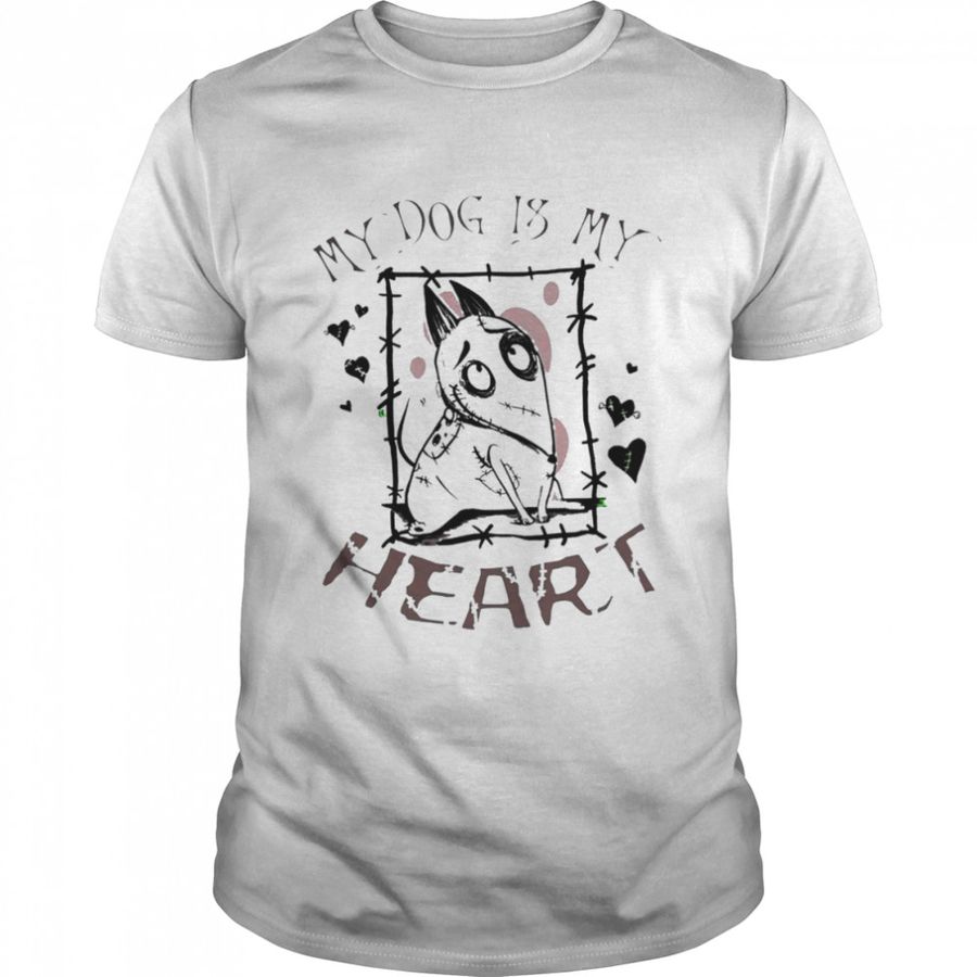 My dog is my heart Frankenweenie character T-shirt