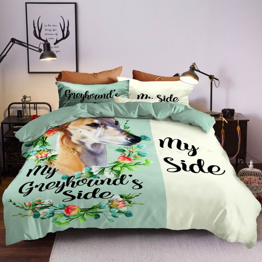My Greyhound’s Side And My Side Cotton Bedding Sets
