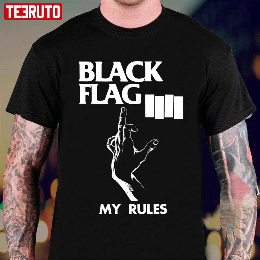 My Rules Black Flag Artwork Unisex T-Shirt