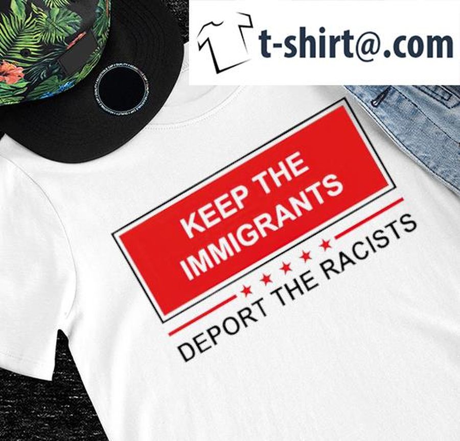 Mystery Solvent keep the Immigrants deport the racists Brown Eyed Susan logo shirt