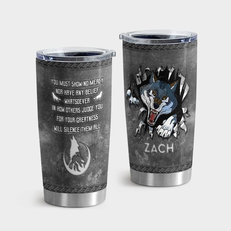 Mythical Creatures Stainless Steel Tumbler, Wolf Warrior Tumbler Tumbler Cup 20oz , Tumbler Cup 30oz, Straight Tumbler 20oz