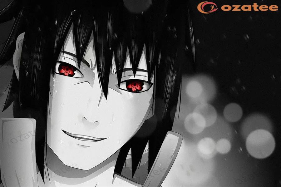 Naruto Shippuden Red Eyes Uchiha Sasuke Poster