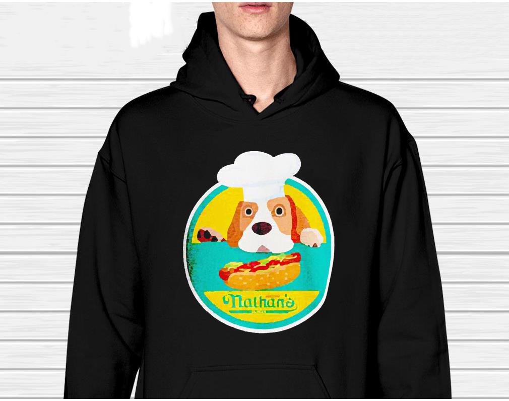 Nathan’s famous hot dog contest dog chef shirt