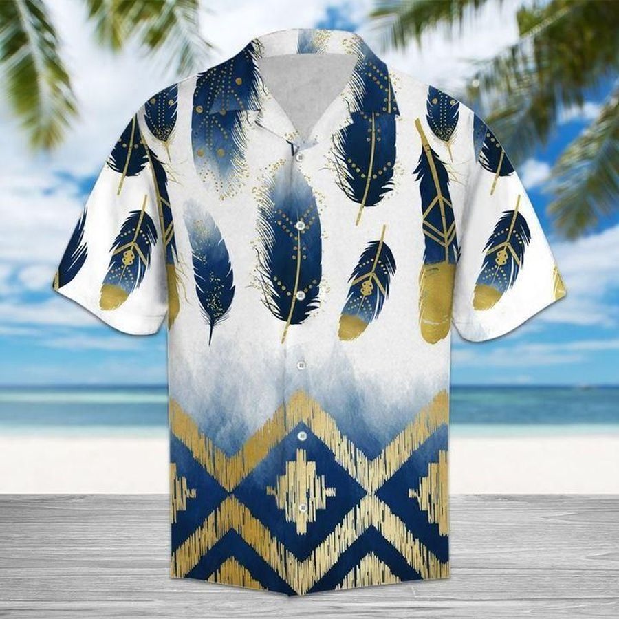 Native american feather Hawaiian Shirt Summer Shirt